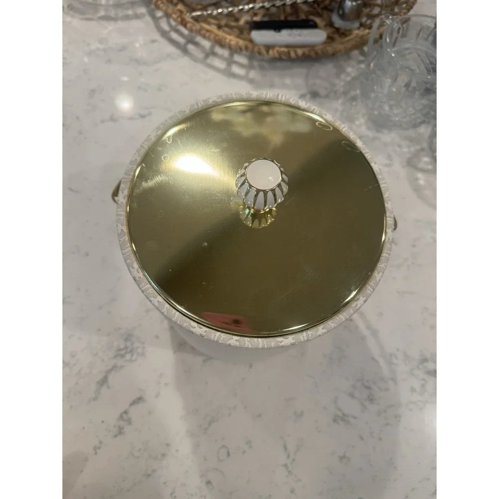 Rare Vintage West Bend Thermo Serv Ice Bucket. Made In USA. With lid.